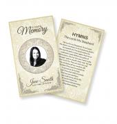 Funeral Prayer Cards (Large) Simple Theme #0070