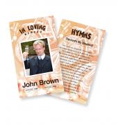 Funeral Prayer Cards (Large) Simple Theme #0079