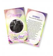 Funeral Prayer Cards (Large) Simple Theme #0082