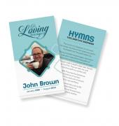 Funeral Prayer Cards (Large) Simple Theme #0084