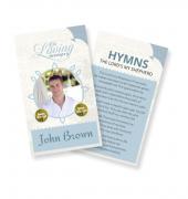 Funeral Prayer Cards (Large) Simple Theme #0088