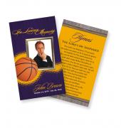 Funeral Prayer Cards (Large) Sports Basketball #0023