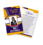 Funeral Prayer Cards (Large) Sports Basketball #0026