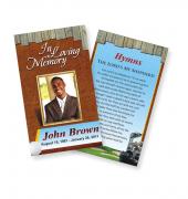Funeral Prayer Cards (Large) Golf #0002