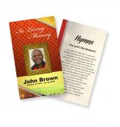 Funeral Prayer Cards (Large) Sports Rugby #0018