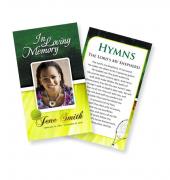 Funeral Prayer Cards (Large) Sports Tennis #0004