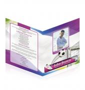 Legal Single Fold Programs Soccer #0006