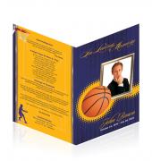 Letter Single Fold Programes Basketball #0023