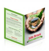 Letter Single Fold Programes Simple Theme #0085