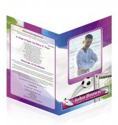 Letter Single Fold Programes Soccer #0006