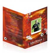 Letter Single Fold Programes Soccer #0007