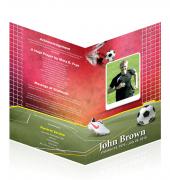 Letter Single Fold Programes Soccer #0008