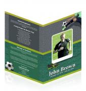 Letter Single Fold Programes Soccer #0009