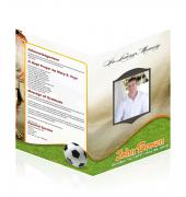 Letter Single Fold Programes Soccer #0012