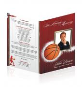 Letter Single Fold Programes Sports Basketball #0030