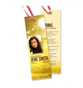 Memorial Bookmarks Simple Theme #0035