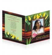 Legal Single Fold Programs Floral #0002