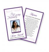 Funeral Prayer Cards (Large) Simple Theme #0001