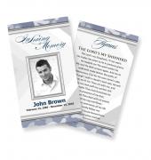 Funeral Prayer Cards (Large) Simple Theme #0020