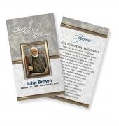 Funeral Prayer Cards (Large) Simple Theme #0021