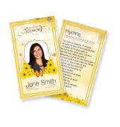 Funeral Prayer Cards (Large) Simple Theme #0037