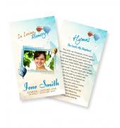 Funeral Prayer Cards (Large) Simple Theme #0040